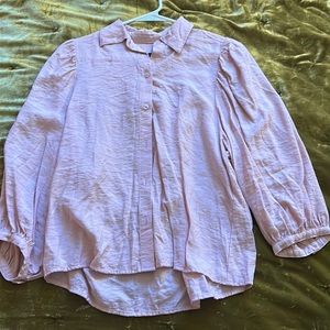 Banana republic pink button down shirt (S)